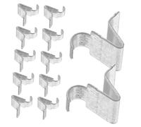 Homoyoyo 30 Pièces Clips de Rayonnage pour Meubles de Bureau Supports Fer Aux Rayures Fixations pour Étagères de Classeurs et Armoires Ajustement Facile et Durable