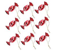 Homoyoyo 30 Pièces Lot de Décorations de Noël Forme de Bonbons Pendentifs Suspendus pour Arbre de Noël Accessoires Festifs Simples et Créatifs Ornements Xmas Candy