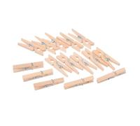 Homoyoyo 30 Pièces Lot de Mini Pinces Bois Naturel pour Photos Accroche-Messages Suspension Murale et Décoration Créative