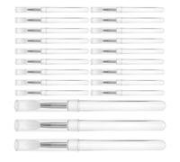 Homoyoyo 30 Pièces Pinceau de beauté polyvalent outils makeup brush pinceaux silicone lip brushes silicone eye makeup tool accessoires de brillant à lèvres White