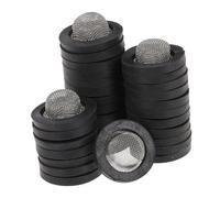 Homoyoyo 30 pièces Pouce Rondelle Filtrante pour Tuyau de Jardin avec Joint Caoutchouc Renforcé et Filtre Acier Inoxydable Raccord Entrée pour Robinet et Tuyau Arrosage