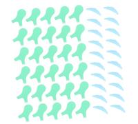 Homoyoyo 30 pièces Set pour Rehaussement de Cils avec Brosses Y Vert et Coussinets Silicone Bleu Outils pour Permanente et Lifting des Cils Adapté à Toutes Formes Yeux Usage Professionnel