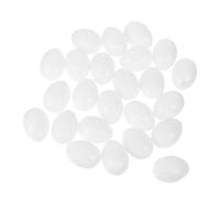 Homoyoyo 30 Œufs De Pigeon en Plastique Massif - Jouet pour Oiseaux Œufs De Pigeon Œufs Factices Décorations De Pâques Faux Œufs
