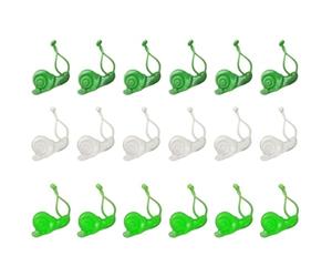 Homoyoyo 30pcs Clips de Fixation Murale Auto-adhésifs pour Fils et Câbles, Plastique Solide, Gain de Place, pour Plantes Grimpantes et Murs