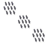 Homoyoyo 30pièces Clips De Tarp Forme De Crocodile pour Camping Pince Durable pour Tentes Et Awnings Fixation Éfficace Bâches Noir