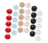 Homoyoyo 30pièces Lot de Pompons Décoratifs Petits pour Bijoux Faits Main Porte-clés Loisirs Créatifs