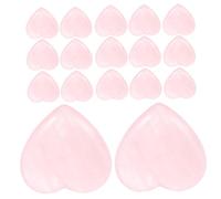 Homoyoyo 30pièces Pierres Naturelles Quartz Forme De Cœur Galets Lisses Pour Décoration Intérieure Jardins Aquariums Et Loisirs Créatifs