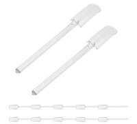 Homoyoyo 32 Bâtonnets Transparents pour Ongles - Présentoir de Couleurs pour Vernis à Ongles - Accessoire Nail Art Pratique - pour Entraînement et Organisation Professionnelle