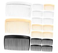 Homoyoyo 36 pièces Peignes Latéraux PC Plastique pour Accessoires Cheveux Femmes Clips Coiffure DIY Maintien Sécurisé pour Chignons et de Mariage Assortiment Blanc Noir Transparent