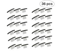 Homoyoyo 36 pièces Pinces Peigne à Dents Acier pour Filet à Perruque Clips Pratiques pour Fixation Sécurisée et Confort sans Irritation Chevelu