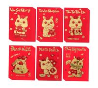 Homoyoyo 360 pièces Envelopes For Year Of The Horse Vietnamese Year Lucky Money Packets Creative Design For Lunar Spring Festival Celebrations