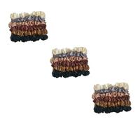 Homoyoyo 36pièces Élastiques Cheveux Rétro Satin Pour Filles Accessoires De Queue De Cheval Élastiques Stretch