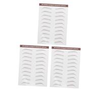 Homoyoyo 3feuilles Autocollants pour Sourcils Imperméables Transferts Effet Poil Autocollants Temporaires Forme Arquée pour Débutantes Femmes et Filles Marron