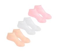 Homoyoyo 3Paires Chaussettes Hydratantes pour Fissurés Lot de Couvertures Apaisantes et Couleur Chair Intensif Hydratant et Filles