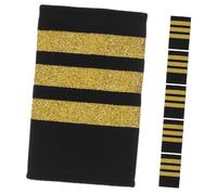 Homoyoyo 3paires Épaulettes De Avec Dorées Épaulettes Traditionnelles Pour Aérien Pour Capitaines Et Hôteses De Air