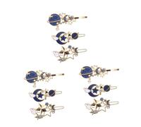 Homoyoyo 3Pcs Pin's Métalliques Étoile Et Lune - Barrettes Bobby Pour Cheveux - Accessoires Élégants Et Filles Pour Fêtes Et Événements Spatiaux