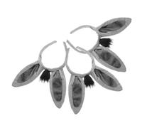 Homoyoyo 3pièces Bandeau Oreilles Âne Peluche Pour Femmes Déguisement Animaux De Zoo Accessoire Cosplay Anniversaire Carnaval Fête