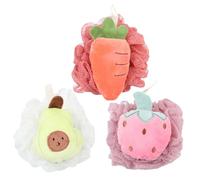 Homoyoyo 3pièces Brosse Nettoyante Pour Corps Fleur De Douche Boule De Massage Outil De Nettoyage Fleur De Bain