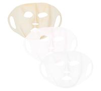 Homoyoyo 3Pièces Couvre Masques Silicone Réutilisables avec Crochet Oreille Masques Faciaux Pratiques et Durables Rose Transparent Or