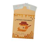 Homoyoyo 3pièces Emballages Cire Abeille Réutilisables Sets pour Cuisine Conservent la Fraîcheur des Aliments
