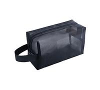 Homoyoyo 3pièces Lot de Trousses Maille avec Fermeture Éclair Grandes Moyennes Et Petites Sac à Cosmétiques Portable pour Femme Et Fille