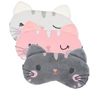 Homoyoyo 3Pièces Masque de Carton Chat Housse Élastique pour Lumière pour Voyage