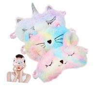 Homoyoyo 3Pièces Masque de Multi Fonctions Lot de Masques Oculaires pour Voyage Détente Parfaits comme avec Designs