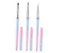 Homoyoyo 3pièces Ongles Stylos Nail Art Pour Dessiner Lignes Ongles Outil Manucure Diy Stylos Liner Dessin Au Trait Pour