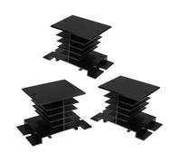 Homoyoyo 3pièces Relais Statique SSR Lot de Dissipateurs Thermiques De Remplacement Bloc Ailettes De Refroidissement pour Pont Redresseur Automatisation Industrielle