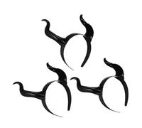 Homoyoyo 3pièces Serre-tête Cornes de Monstre Réalistes pour Cosplay Coiffe Cornes de Diable sans Strass Accessoire de Soirée Costumée pour Halloween et Carnaval