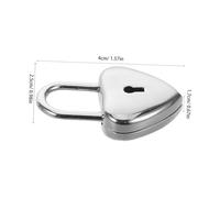 Homoyoyo 4 Ensembles Cadenas Cœur pour Couples Lot de Cadenas Métal pour Bijoux et Sacs pour Voyages et Lieux Touristiques Symbole Souvenir