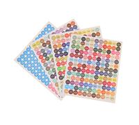 Homoyoyo 4 ensembles Étiquettes Autocollantes Colorées pour Peinture Diamant Numéros et Lettres pour Rangement et Identification