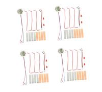 Homoyoyo 4 Ensembles Kit Scientifique DIY Fruits Batterie avec Pommes de Terre Citron Électrique Éducative Stem avec Zinc et Cuivre Montre Électronique et LED pour Projets Scolaires