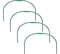 Homoyoyo 4 Ensembles Lot de Supports de Serre Jardin Résistants Au Froid Arceaux Courbés Antirouille pour Protection Plantes Treillis Modulable pour Hivernage et Culture Extérieur
