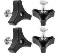 Homoyoyo 4 ensembles Lot Poignées de Remplacement pour Tondeuse à Gazon avec Poignée Triangle et Vis de Accessoires pour Machines de Jardinage et Coupe-herbe