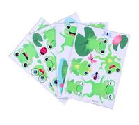 Homoyoyo 4 Feuilles Sticker Grenouille Stickers Muraux Chambre D'enfant Décalque De Mur De Grenouilles Sautantes Autocollants Muraux Autocollants Fond D'écran Pvc La Chambre Des Enfants