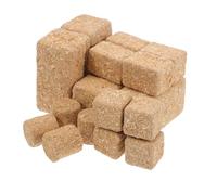 Homoyoyo 4 Lots de Mini Foin Décoratif Miniature pour Maison de Poupée, 16 Pièces en Paille Artificielle Réaliste, Formes Cylindrique, Carrée, Rectangulaire et Grosse Rectangulaire,