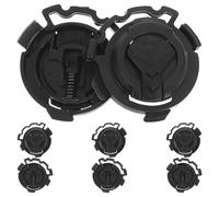 Homoyoyo 4 Paires d'Attaches de Visière pour Casque de Moto Clips de Fixation en Plastique Noir Verrou de Visière Vis Accessoire de Remplacement pour Sécurité et Maintien