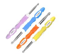Homoyoyo 4 Pièces aiguille à crochet crochets de bricolage aiguilles à tricoter outils de tricotage Aluminium