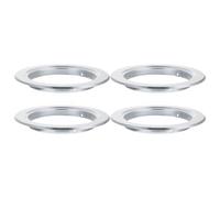 Homoyoyo 4 pièces Anneau Aluminium pour Nichoirs Oiseaux Accessoire Anti-Morsure pour Boîte Élevage Lot Léger Protection Entrée pour Nid de Perroquet et Mésange