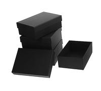 Homoyoyo 4 pièces Boîte Cadeau Noire Rigide Multifonction pour et Petits Coffret Élégant pour Mariage Fête et Noël Format