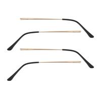 Homoyoyo 4 Pièces Bras de Lunettes Métal avec Double Dent Kit de Réparation Facile pour Remplacement de Branches de Lunettes