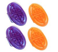 Homoyoyo 4 Pièces Brosse de Massage pour Relaxation Complète Stimulation Précise des Points Acupression Appareil de Soin Corporel Manuel pour Usage à et Salon de