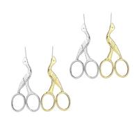 Homoyoyo 4 pièces Ciseaux à Broder Mini Rétro Acier Inoxydable Ciseaux Couture et Portables pour Tailleur et Travaux Aiguille
