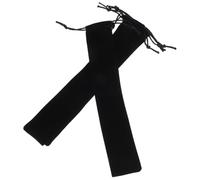 Homoyoyo 4 pièces de Rangement pour Éventails à Main Lot de Pochettes Noires avec Cordon Protection Portable et pour Éventails Pliants de Transport Polyvalent pour Sorties Extérieur