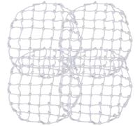 Homoyoyo 4 Pièces Filet de Sécurité Antichute Rond en Polyester Blanc pour Regard et Puisard, Installation Pratique, Filet Solide Adapté aux Puits de Communication et Puits Électriques