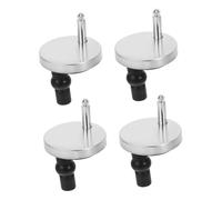Homoyoyo 4 pièces Kit de Fixation Abattant Wc Charnières à Dégagement Rapide Silencieuses Compatible Multi Modèles Installation Facile pour Entretien de Siège de