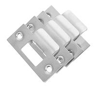 Homoyoyo 4 pièces Kit de Renfort Porte Acier Inoxydable Plaque de Fermeture et Couvre Trou pour Gâche Serrure Sécurité et Renforcées