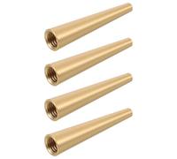Homoyoyo 4 Pièces Laiton Coniques pour Meubles Décoratifs Supports Stables pour Plateaux Planches à Découper et Présentoirs