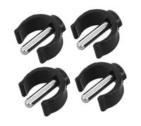 Homoyoyo 4 pièces Lot de Clips C pour Accessoires de Canne de Marche Poignées pour Déambulateur et Béquilles Fixation Rapide et Compatible Kit de Remplacement Pratique